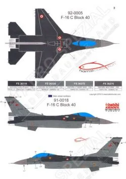 BDT48019 F-16C/D Block 30/40/50/50+ Fighting Falcon türkische Luftwaffe
