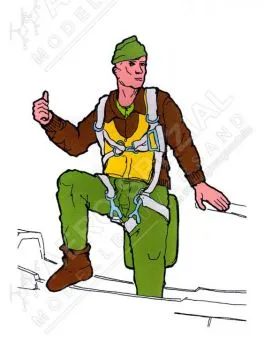 AB48140 Jägerpilot USAAF 8th Army WK II (europäische Kriegsschauplätze)