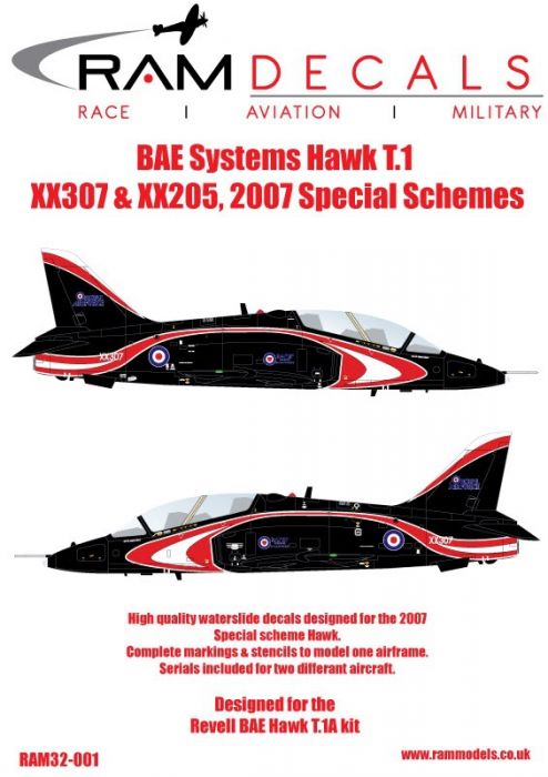 RAM32001 Hawk T.1 RAF Sonderanstriche 2007