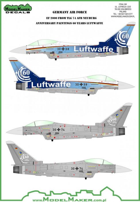 MODM32080 Eurofighter Luftwaffe Anniversary Finish