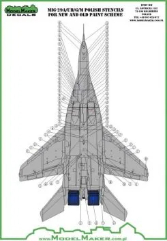 MOD48091 MiG-29A/UB/G/M Fulcrum polnische Stencils