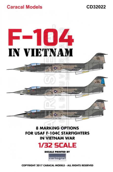 CD32022 F-104C Starfighter U.S. Air Force in Vietnam