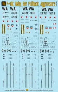 TB72104 F-16C Block 32 Fighting Falcon Aggressors