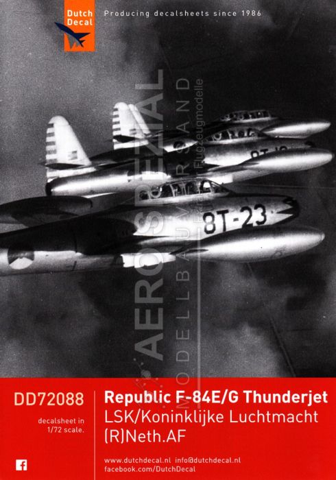 DD72088 F-84E/G Thunderjet, niederländische Luftwaffe