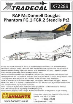 XD72289 Phantom FG.1/FGR.2 Stencils (Grey Jets)