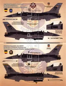 BMA48005 F-16CM Fighting Falcon Warheads on Foreheads