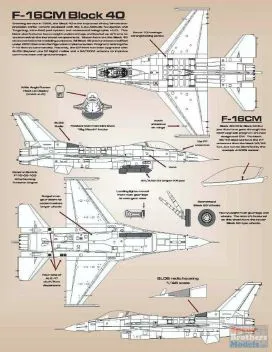 BMA48005 F-16CM Fighting Falcon Warheads on Foreheads