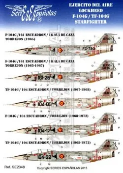 SE2348 F-/TF-104G Starfighter Spanish Air Force