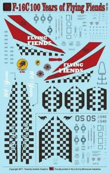 TB48261 F-16C Block 40 Fighting Falcon 100 Years of Flying Fiends