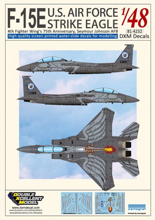 DXM48029 F-15E Strike Eagle Anniversary 4th Fighter Wing