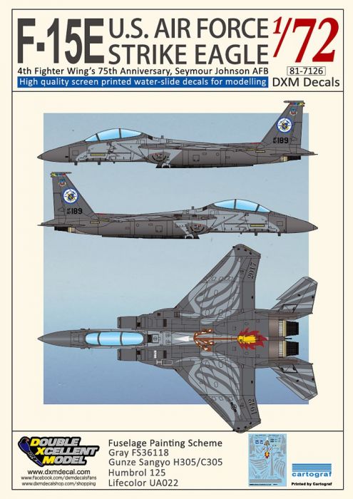 DXM72026 F-15E Strike Eagle 4th Fighter Wing Jubiläum