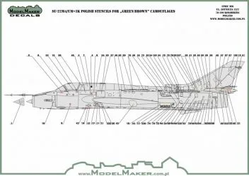MOD48083 Su-22M-4 Fitter-K/Su-22UM-3K Fitter-G Stencils polnische Luftwaffe