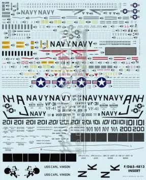 FD&S4813 F-14A/B/D Tomcat Colours & Markings Part 5