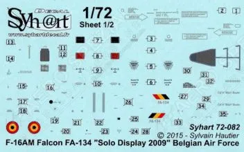 SY72082 F-16AM Fighting Falcon Solo Display 2009