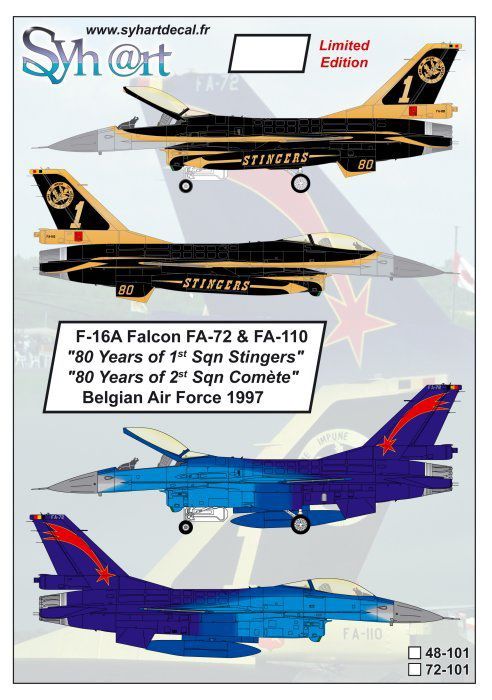 FA112 von 1 Sqdn Belgische Af Original Farbe Slide F-16A Fighting Falcon Spcl 