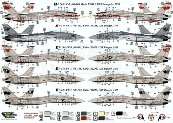 DXM32007 F-14A Tomcat VF-1 Wolfpack