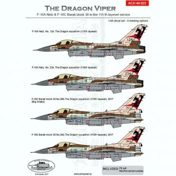ACD48022 F-16 Netz/Barak Israeli Air Force