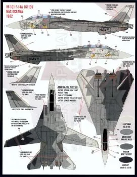 FD&S4815 F-14A Tomcat in Heater-Ferris Schemes