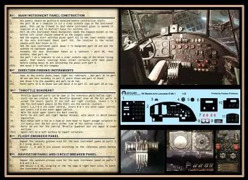 PE32LANC Lancaster B.I Instrumentenbretter