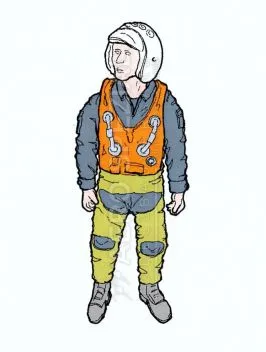 AB32127 Jet Pilot Russian Air Force