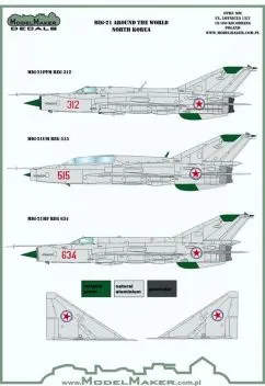 MOD48107 MiG-21 Fishbed Korean Peoples Army Air Force (North Korea)