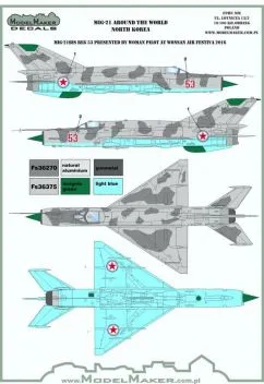 MOD72107 MiG-21 Fishbed Korean Peoples Army Air Force (North Korea)