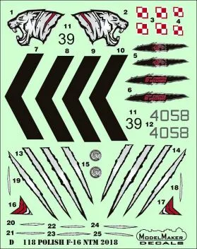 MOD72118 F-16C Block 52+ Fighting Falcon Polish Air Force