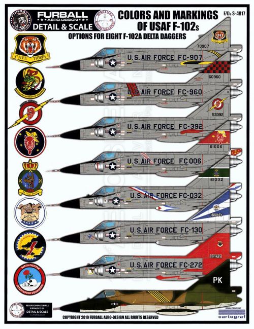 FD&S4817 F-102A Delta Dagger Colours & Markings