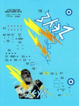 PRO320801 F-16C Block 52+ Fighting Falcon Zeus Demo-Team