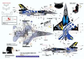 PRO480801 F-16C Block 52+ Fighting Falcon Zeus Demo-Team