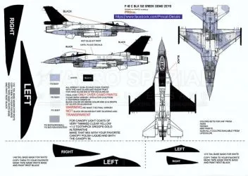 PRO480801 F-16C Block 52+ Fighting Falcon Zeus Demo-Team