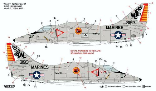CMS7230 A-4M Skyhawk VMA-311 Tomcats