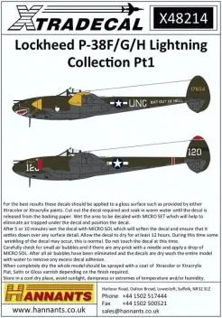 XD48214 P-38F/G/H Lightning Part 1