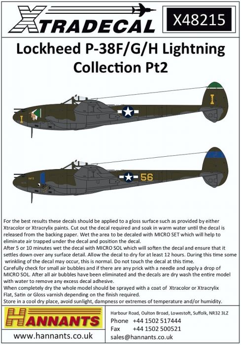 XD48215 P-38F/G/H Lightning Part 2