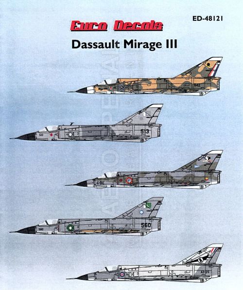 Europe Plastique Neuf 1:144 Mark I Mirage III E/ III Ee / Iiirs / 5BA 