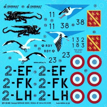BD32065 Mirage 2000C RDM & Mirage 2000-5F
