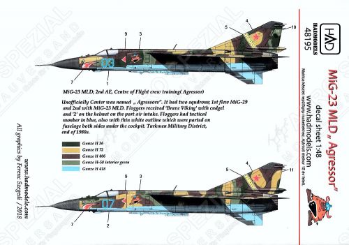 HUN48195 MiG-23MLD Flogger-K sowjetische Luftwaffe