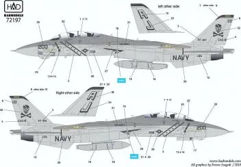 HUN72197 F-14A Tomcat VF-84 Jolly Rogers 1986