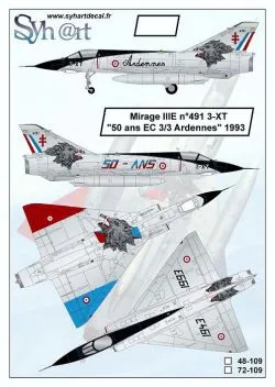 SY72109 Mirage IIIE EC 3/3 Ardennes
