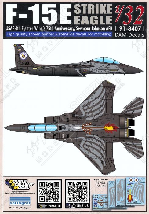 DXM32009 F-15E Strike Eagle 4th Fighter Wing