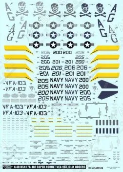 DXM48032 F/A-18F Super Hornet VFA-103 Jolly Rogers