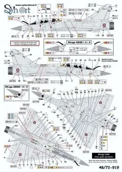 SY48919 Mirage 2000 Roundels and Stencils