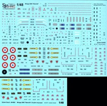SY48919 Mirage 2000 Roundels and Stencils