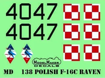 MODM72138 F-16C Block 52+ Fighting Falcon 100 Jahre polnische Luftwaffe