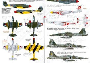 DD72080 Meteor, NF-5 & T-33 niederländische Luftwaffe