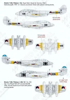 DD72080 Meteor, NF-5 & T-33 niederländische Luftwaffe