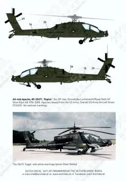 DD72086 AH-64A Apache Last Flight Royal Netherlands Air Force