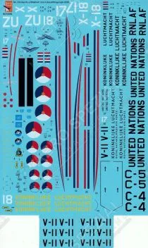 DD72096 C-47, F-27 & Gulfstream niederländische Luftwaffe