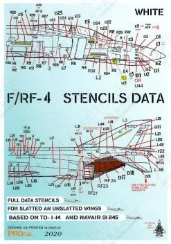 PRO320906W F-/RF-4 Phantom II Stencils in FS 36622 (Light Grey)