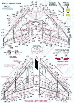 PRO480906B F-/RF-4 Phantom II Stencils in FS 37038 (Black)